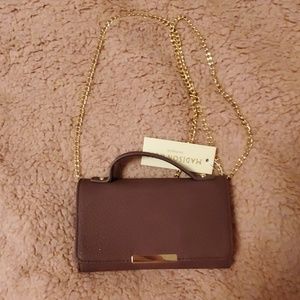 NWT Wine Color Crossbody Wallet